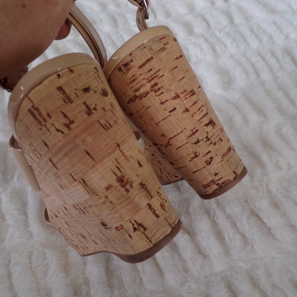 Prada authentic Beige platform sandals 40 Summer Y2k - Picture 9 of 14